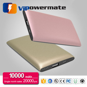 Hot sale high quality ultra slim wholesale mobile usb battery charger power bank 10000mah